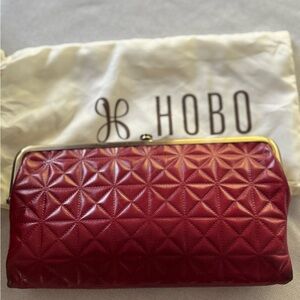 HOBO Lauren Red Geometric Clutch